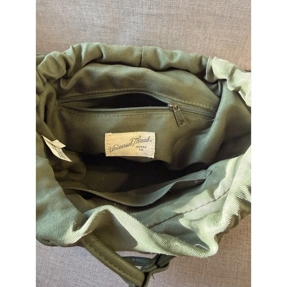 Small Backpack Purse Camo Green Universal Thread Faux Leather
